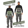 Полукомбинезон забродный NORFIN PILOT STOCKINGFOOT 2 р.XL 83321-04XL